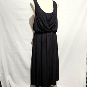 Anthropologie Maeve Sloan Grecian Draped Midi Dress Sz M